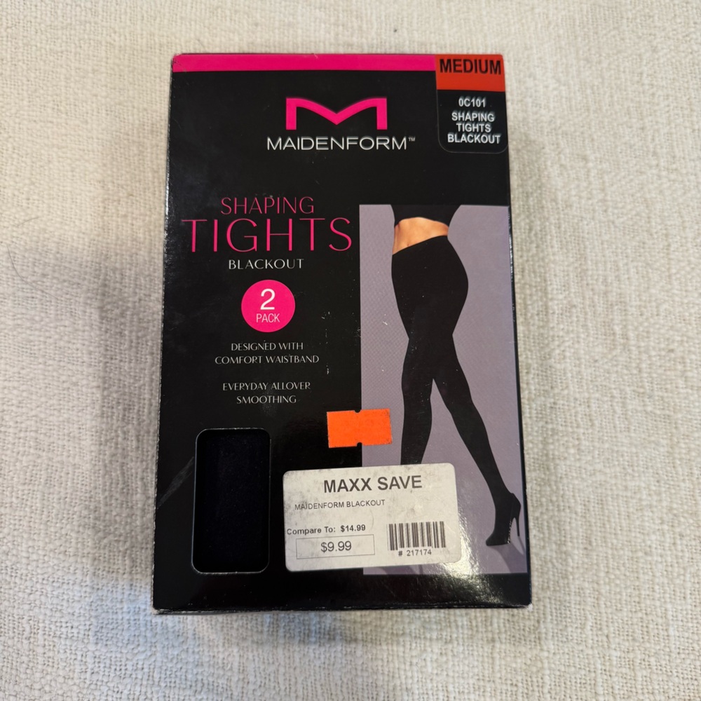 NWT SET of FOUR Maidenform Blackout Shaping Tights